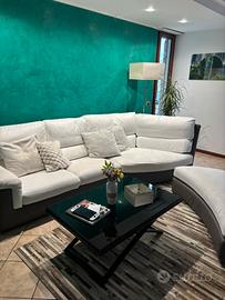 Divano letto in ecopelle