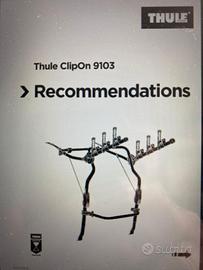 portabici da auto Thule clip on 9103