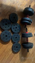 Panca e pesi per adolescenti