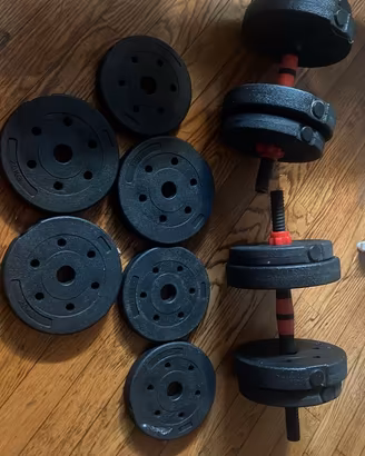 Panca e pesi per adolescenti