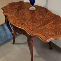 tavolinetto d'antiquariato mogano stile francese 