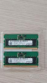 2x8GB RAM DDR5 SODIMM 4800