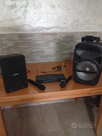 casse attive più microfoni 