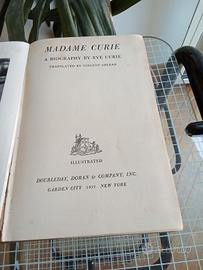 Madame Curie:a biography. Ed.americana 1937.