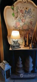 lampada il legno realizzata a mano