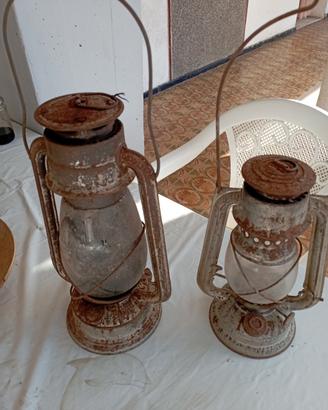 lumi antichi a petrolio da collezione