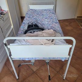 letto ortopedico completo di sponde e materasso