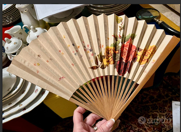 PREGIATOventaglioCINESEanticoPRIMI900bambùDAcollez