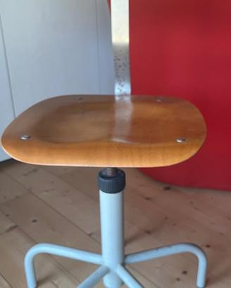 Sedia da ufficio vintage in legno