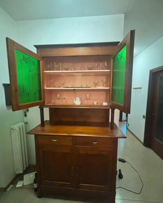 Armadio antiquariato legno ciliegio del  1960