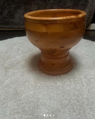 Vaso in legno artigianale