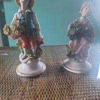 DUE FANCIULLI PORCELLANA CAPODIMONTE