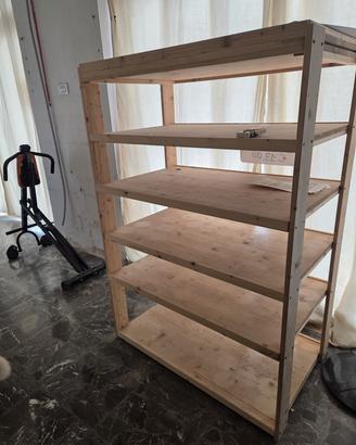 scaffale componibile in legno 