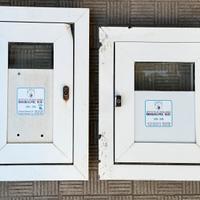 Sportelli alluminio bianco contatore elettrico