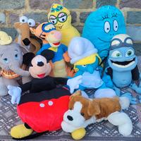 Peluche grandi Barbapapà, Tigro, Dumbo, Topolino