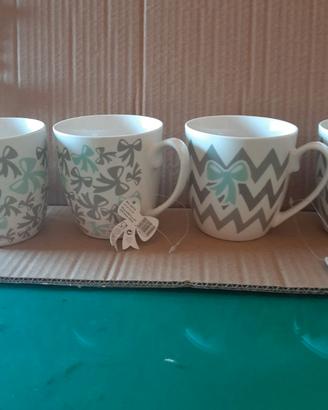 Mug Brandani Millefiocchi Porcellana 4Pz