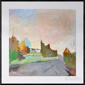 Dipinto quadro originale paesaggio certificato