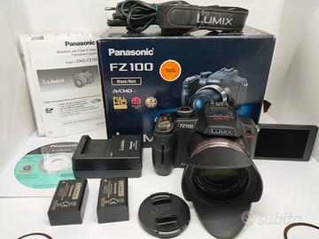 FOTOCAMERA PANASONIC LUMIX FZ100, OTTICA LEICA,24X