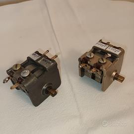 Condensatori variabili aria radio valvole vintage