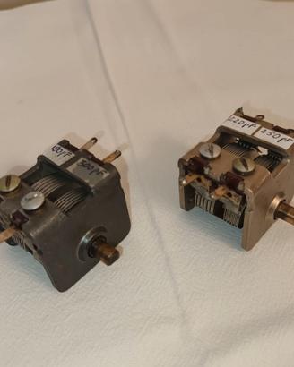 Condensatori variabili aria radio valvole vintage