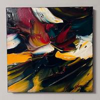 Pierluigi De Lutti, Olio materico 50x50x4