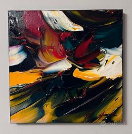 Pierluigi De Lutti, Olio materico 50x50x4