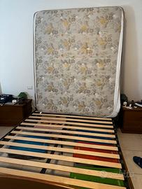 Rete matrimoniale ortopedica + materasso