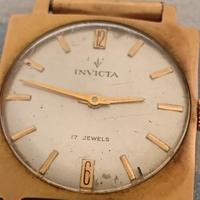 Raro INVICTA Vintage Square Case - 17 Jewels - 
