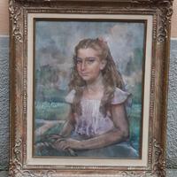 Quadro ritratto di fanciulla - Cartone Aurelio 