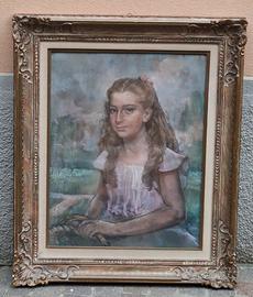 Quadro ritratto di fanciulla - Cartone Aurelio 