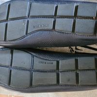 mocassini pelle blu Galizio Torresi