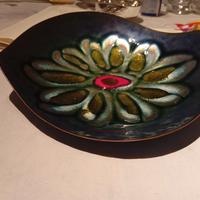 Piatto vintage Laurana- Smalto su rame