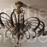 Codice: 268156 ANTICO LAMPADARIO 16 LUCI CON STRU