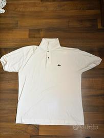 Polo Lacoste Uomo XL Bianca/Panna Logo Coccodrillo