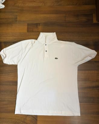 Polo Lacoste Uomo XL Bianca/Panna Logo Coccodrillo