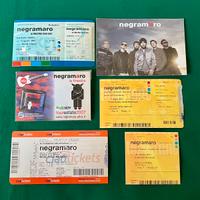 NEGRAMARO SET 4 TICKET TOUR +card promozionali