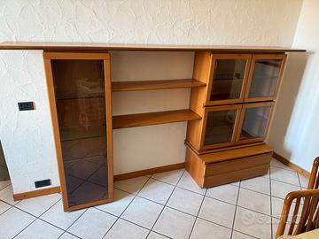 Mobile vetrina in Legno e vetro