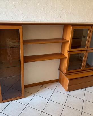 Mobile vetrina in Legno e vetro