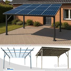 Pensilina pergola carport impianto fotovoltaico