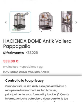 gabbia per pappagalli grandi