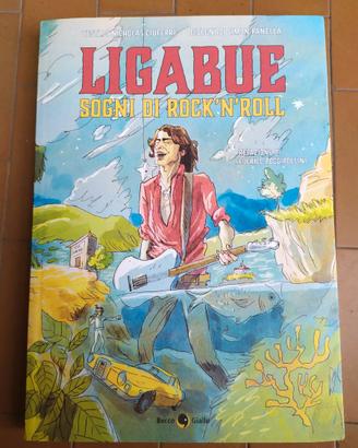 LIBRO A FUMETTO LIGABUE SOGNI DI ROCK'N ROLL