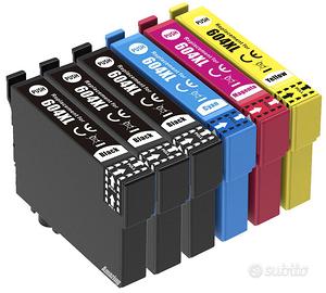 Kit cartucce compatibili epson T604 10 pezzi