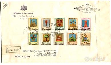 D37 - San Marino - 1968 - F.D.C. - "Stemmi"