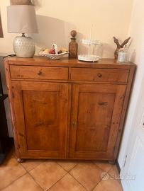 Mobile credenza in legno massello stile rustico