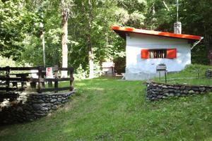 Baita indipendente immersa nel verde in val susa