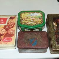 vecchie scatole latta 