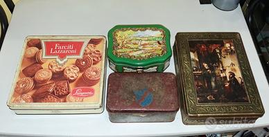 vecchie scatole latta 