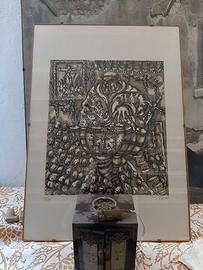 Dipinto a china acquarellata  di Tono Zancanaro