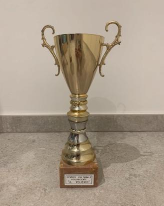 Coppa trofeo oro e argento