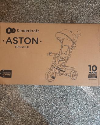Triciclo/passeggino Kinderkraft ASTON ROSA mesi9+